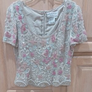 Embellished Floral Women Top